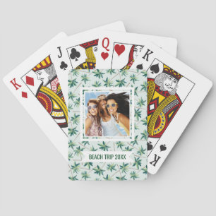 Add Your Name   Tropical Foxtail Palm Playing Cards