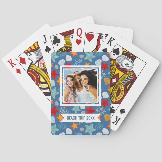 Add Your Name | Underwater Life Pattern Playing Cards (Back)