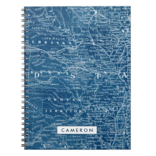Add Your Name US Map Blueprint Notebook