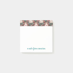 Add Your Name Valentine Sloth Pattern Post-it Notes
