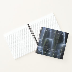 Add Your Name Waterfalls Over Basalt Columns Notebook