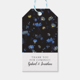 Add Your Name   Wind Blown Floral Pattern Gift Tags