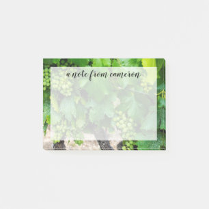 Add Your Name   Wine Grapes Growing, France Post-it Notes