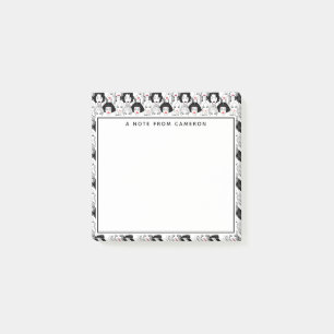 Add Your Name   Women With Lipstick Pattern Post-it Notes