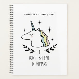 Add Your Name/Year    I Don't Believe In Humans Planner