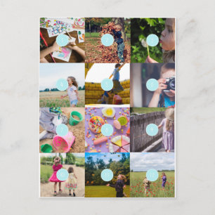 Add your own 12 Photos Customisable Card