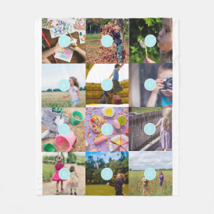 add your own 12 Photos Customisable Fleece Blanket