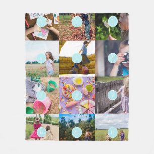 add your own 12 Photos Customisable Fleece Blanket