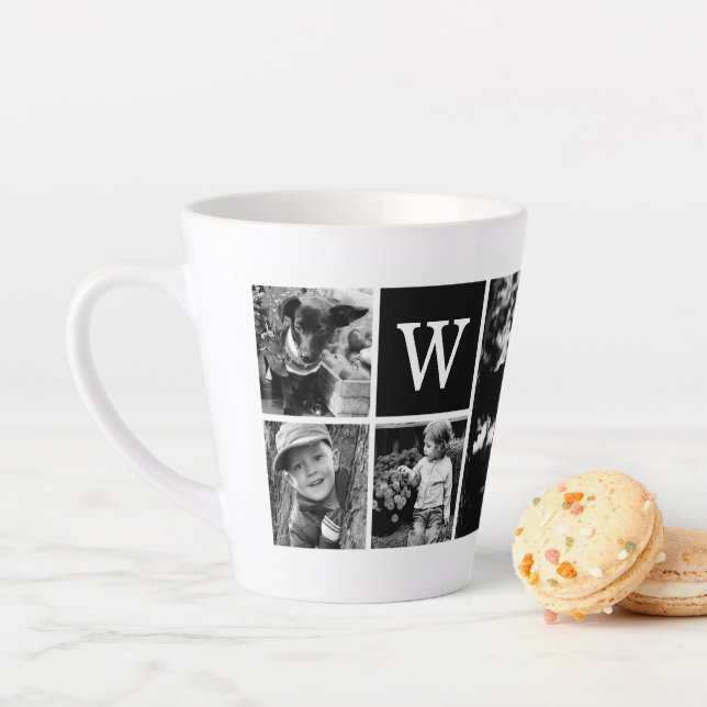 Add Your Own - 4 Photo Gallery Latte Mug (In Situ)