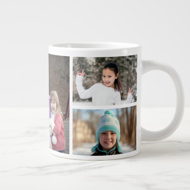 Add Your Own 5 Photo Collage Coffee Mug (Right)