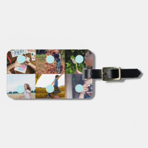 Add your own 6 Photo Customisable Luggage Tag