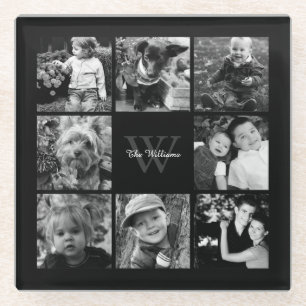 Add Your Own - 8 Picture Gallery Glass Coaster