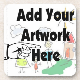 Add your own Artwork or Kid's Artwork for gifts Coaster