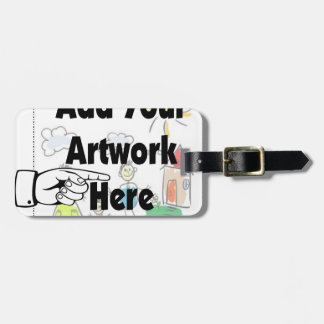 Add your own Artwork or Kid's Artwork for gifts Luggage Tag