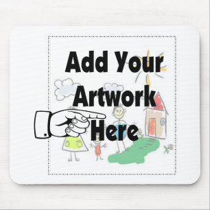 Add your own Artwork or Kid's Artwork for gifts Mouse Mat