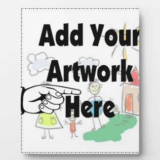 Add your own Artwork or Kid's Artwork for gifts Plaque