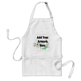 Add your own Artwork or Kid's Artwork for gifts Standard Apron