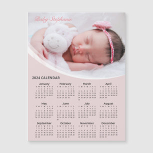 Add Your Own Baby Photo 2024 Calendar   Magnet