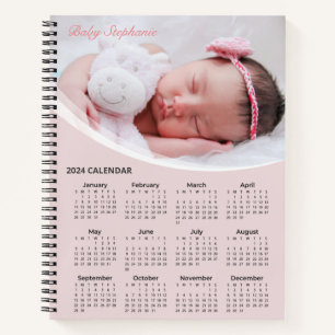 Add Your Own Baby Photo 2024 Calendar   Notebook