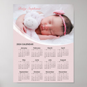 Add Your Own Baby Photo 2024 Calendar   Poster