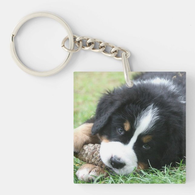 Add your own beautiful full photo keepsake key ring (Front)