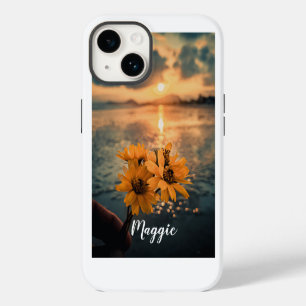 Add your own beautiful photo Monogrammed cute gift iPhone 14 Case