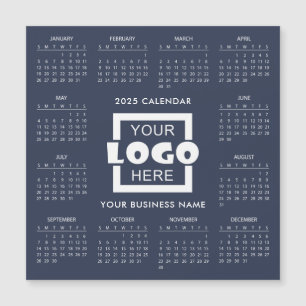Add Your Own Business Logo 2025 Calendar   Magnet
