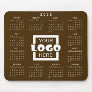Add Your Own Business Logo 2025 Calendar Mouse Mat
