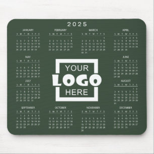Add Your Own Business Logo 2025 Calendar Mouse Mat