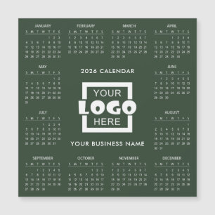 Add Your Own Business Logo 2026 Calendar   Magnet