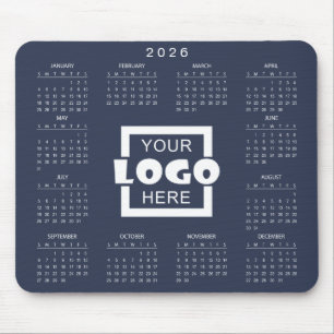 Add Your Own Business Logo 2026 Calendar Mouse Mat
