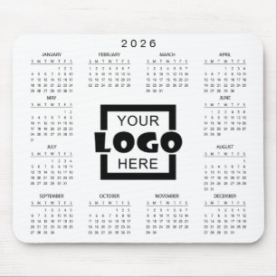 Add Your Own Business Logo 2026 Calendar Mouse Mat