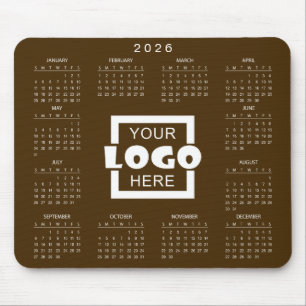 Add Your Own Business Logo 2026 Calendar Mouse Mat