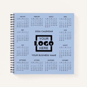 Add Your Own Business Logo 2026 Calendar Notebook