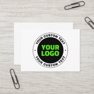 Add Your Own Business Logo or Uploaded Design Business Card