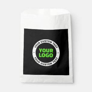 Add Your Own Business Logo or Uploaded Design Favour Bags