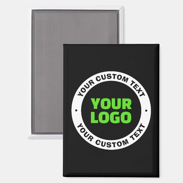 Add Your Own Business Logo or Uploaded Design Magnet (Front/Back)