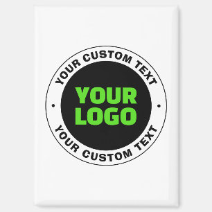 Add Your Own Business Logo or Uploaded Design Magnet
