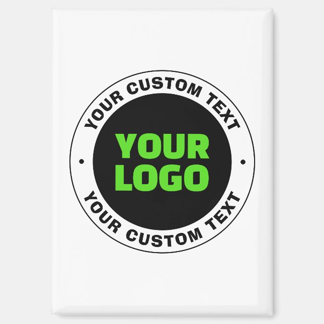 Add Your Own Business Logo or Uploaded Design Magnet (Front)