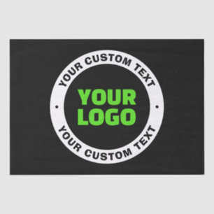 Add Your Own Business Logo or Uploaded Design Tissue Paper