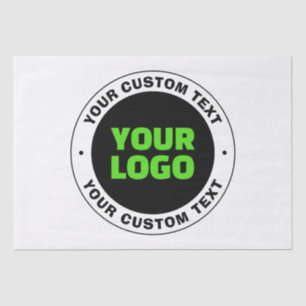 Add Your Own Business Logo or Uploaded Design Tissue Paper