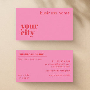 Add your own city name self-employed Business Card