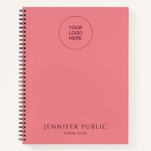 Add Your Own Company Logo Text Here Template Notebook