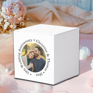 Add Your Own Couple Photo 10th Wedding Anniversary Favour Box