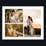 Add Your Own Custom 3 Photo Collage Horizontal Poster<br><div class="desc">Modern and elegant design printed Add Your Own Custom 3 Photo Collage Horizontal Poster that can be customized with your text. Check out the Graphic Art Design store for other products that match this design!</div>