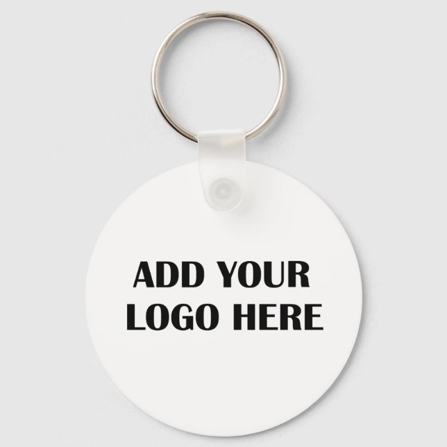 Add Your Own Custom Business Logo To This  Key Ring (Front)