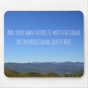 Add Your Own Custom Inspiration Mountain Horizon Mouse Mat