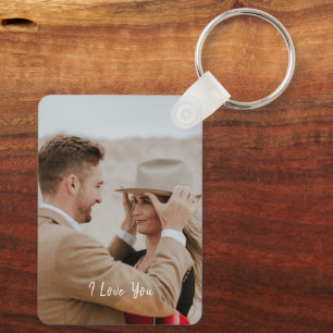 Add Your Own Custom Name and Photo Keepsake Key Ring