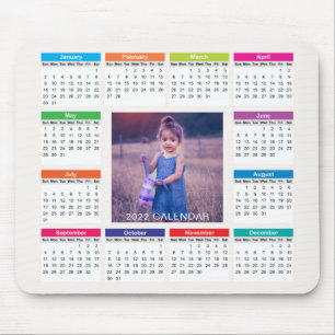 Add Your Own Custom Photo 2022 Calendar Mousepad