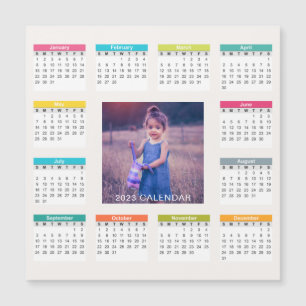 Add Your Own Custom Photo 2023 Calendar Magnet